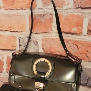 Vintage Guess black patent leather purse.